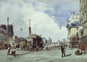 Quai de la Greve, Paris, 1837